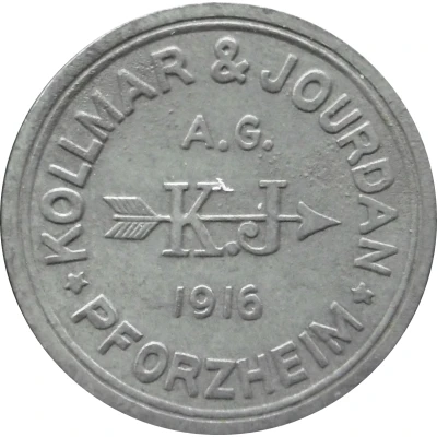 20 Pfennigs - Pforzheim Kollmar and Jourdan AG front