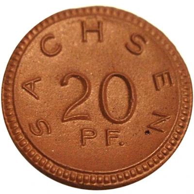 20 Pfennigs - Sachsen front