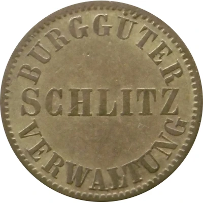 20 Pfennigs - Schlitz (Burggüter Verwaltung) ND front