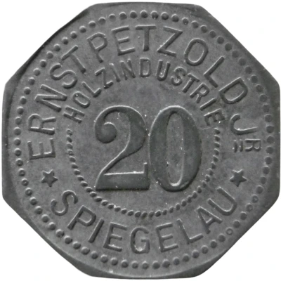 20 Pfennigs - Spiegelau (Ernst Petzold Jr. Holzindustrie) ND front