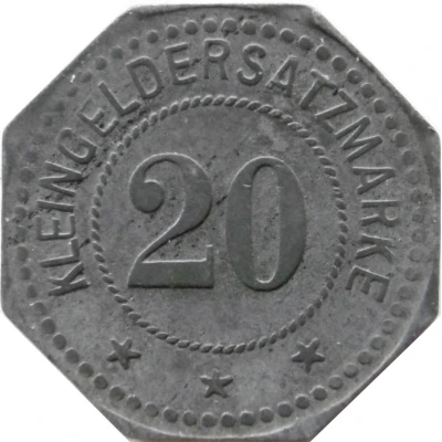 20 Pfennigs - Spiegelau (Ernst Petzold Jr. Holzindustrie) ND back