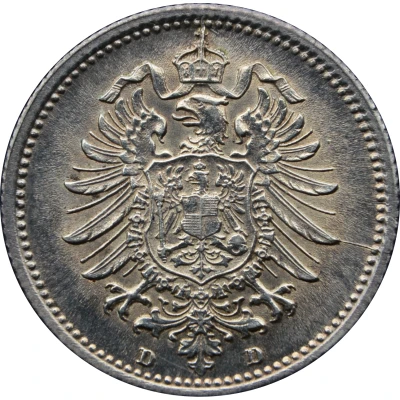 20 Pfennigs - Wilhelm I type 1 - large shield front