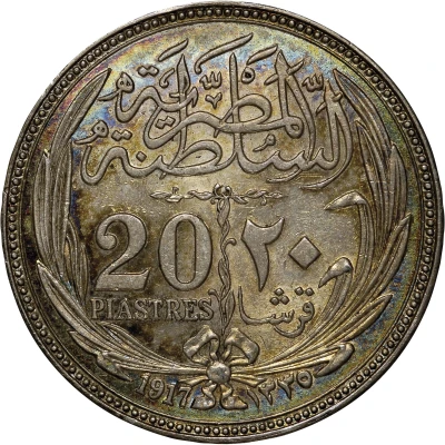 20 Qirsh/ Piastres - Hussein Kamel back