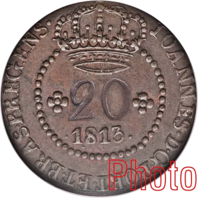 20 Réis - João Prince Regent Rio de Janeiro front