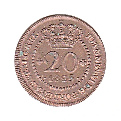 20 Réis - João VI Lisboa front