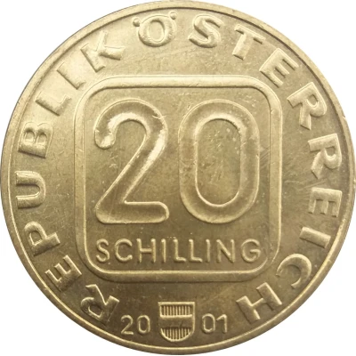 20 Schilling Johann Nestroy front