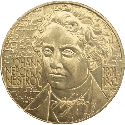 20 Schilling Johann Nestroy back