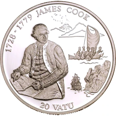 20 Vatu James Cook back