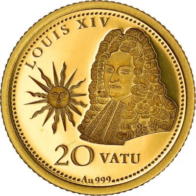 20 Vatu Louis XIV back