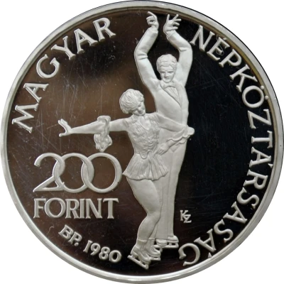 200 Forint XIII Winter Olympics, Lake Placid front