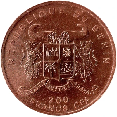 200 Francs CFA Tyrannosaurus Rex front