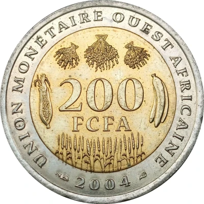 200 Francs CFA back