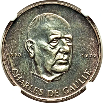 200 Francs De Gaulle back