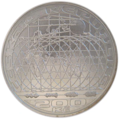 200 Korun Earth Satellite front