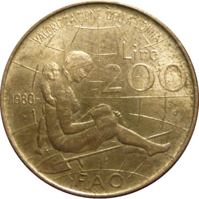 200 Lire FAO back
