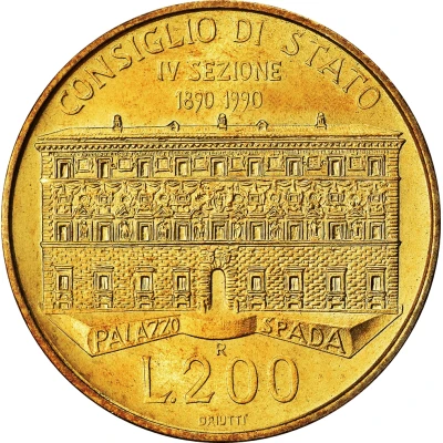 200 Lire State Council back