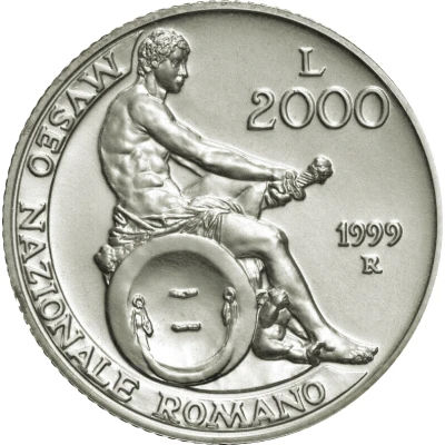 2000 Lire National Roman Museum back