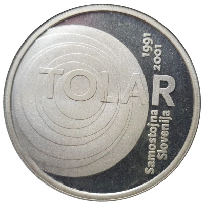 2000 Tolarjev Slovenia and the Tolar Anniversary back