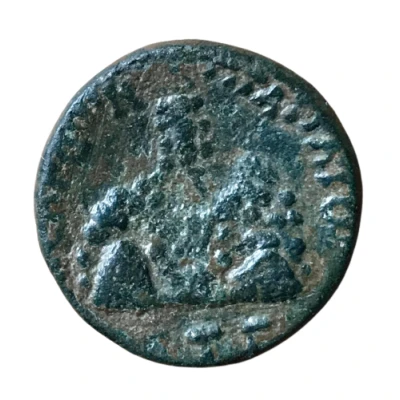 Æ21 - Lucius Verus ΚΑΙCΑΡEΩΝ Τ Π ΑΡΓΑΙΩ EΤΟΥC Γ; Caesarea, Cappadocia back