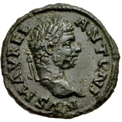 Æ23 - Caracalla MVNICIP STOBENS; Stobi front