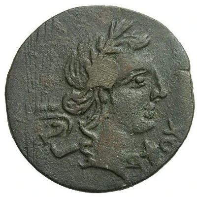 Æ23–25 - Augustus Apollo 2 BC - 4 AD back