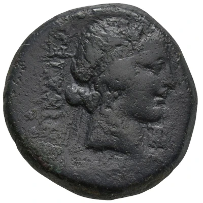 Æ24 - C. Papirius Carbo NIKAIEΩN 62 BC - 59 BC front