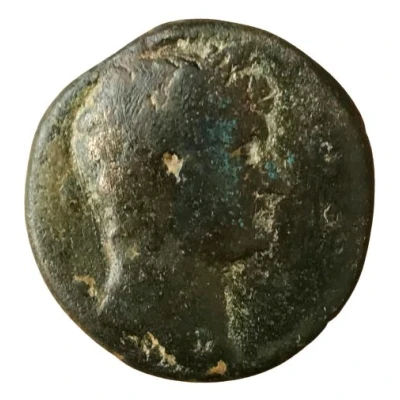 Æ24 - Hadrianus ΔΑΜΑCΚΗΝⲰΝ ΜΗΤΡΟΠΟΛEⲰC; Divus; Damascus front