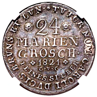 24 Mariengroschen - George IV back