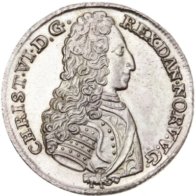 24 Skilling Dansk - Christian VI Bust type front