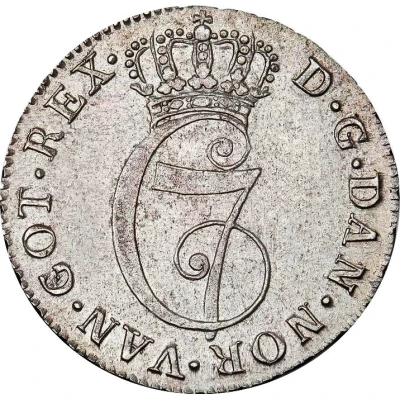 24 Skilling Dansk - Christian VII front