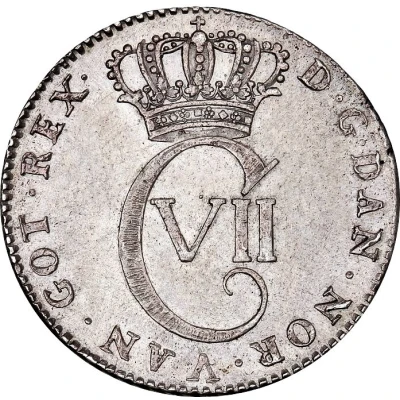 24 Skilling Dansk - Christian VII front