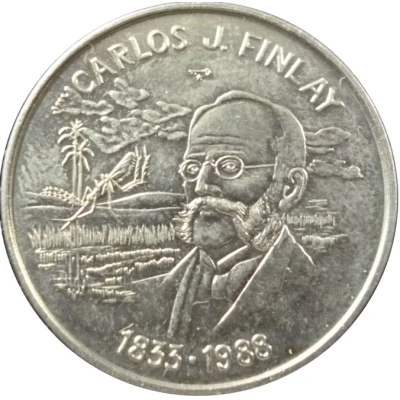 25 Centavos Carlos J. Finlay back