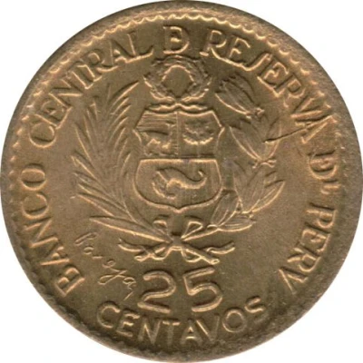 25 Centavos Casa de Moneda front