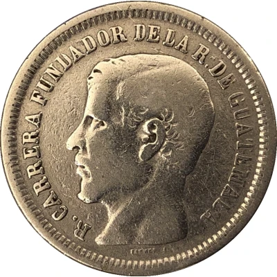 25 Centavos - Rafael Carrera front