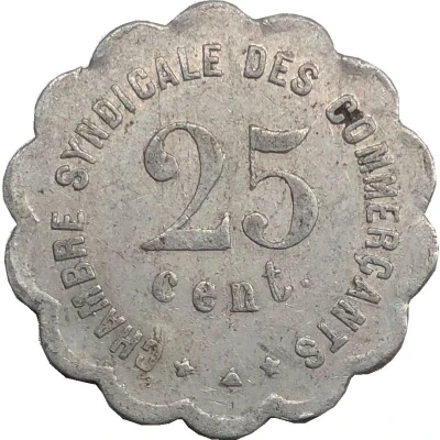 25 Centimes - Chambre Syndicale des Commerçants - Perpignan back