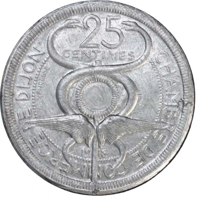 25 Centimes - Chambre de commerce de Dijon [21] front