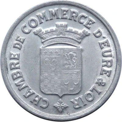 25 Centimes - Chambres de Commerce - Eure-et-Loir front