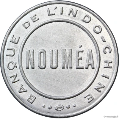 25 Centimes - Nouméa Banque de l'Indochine ND front