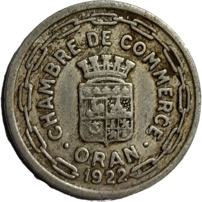 25 Centimes Oran Chamber of Commerce front