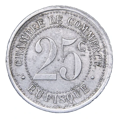 25 Centimes Rufisque back