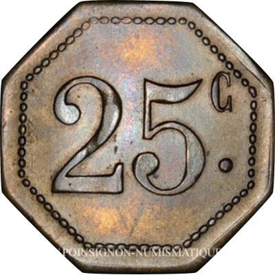 25 Centimes - Union des commerçants - Montagnac [34] ND back