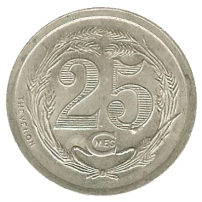 25 Centimes ND back