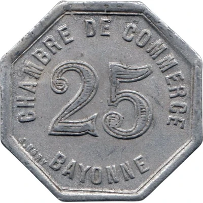 25 Centimes back