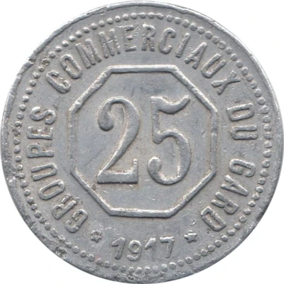 25 Centimes front