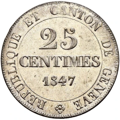 25 Centimes back