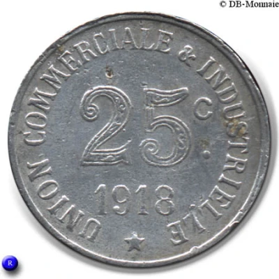 25 Centimes back