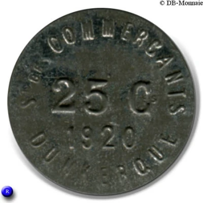 25 Centimes front