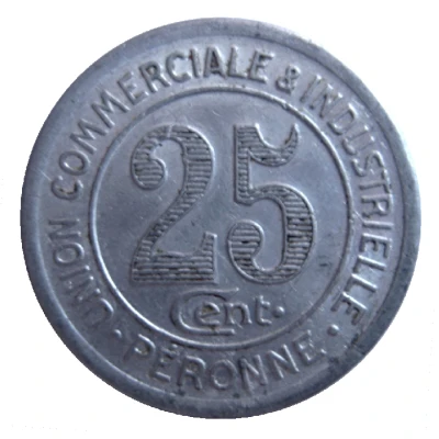 25 Centimes back