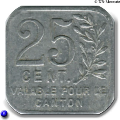 25 Centimes back