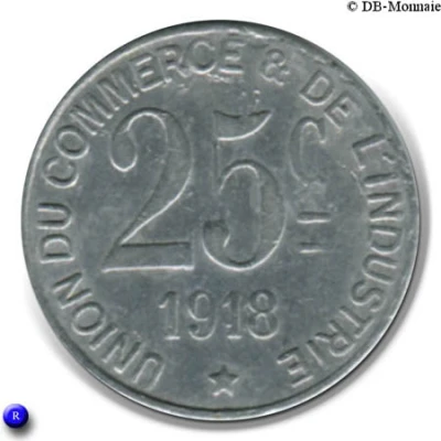 25 Centimes back